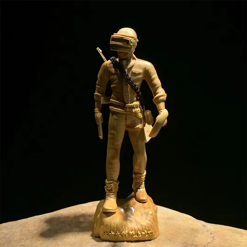  Game Playerunknown's Battlegrounds people statues Wood Cosplay Costumes Special PUBG sculpture Buxa