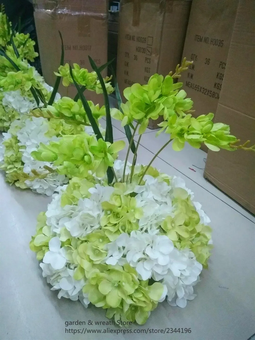

custom wedding decorative flower balls,DIY pack include flower heads and half ball base,white red yellow orange green blue