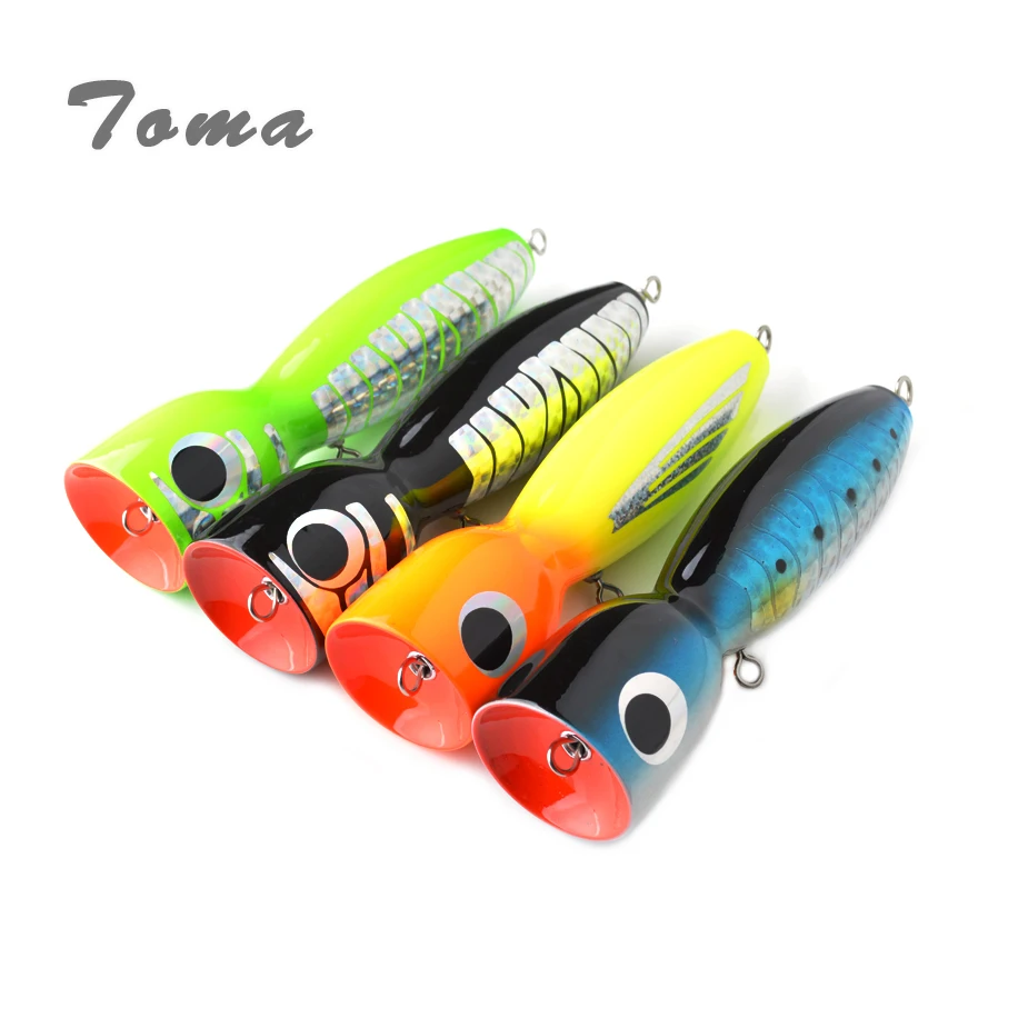 TOMA Big Popper Lure Topwater 175mm 120g Floating Handmade Wooden