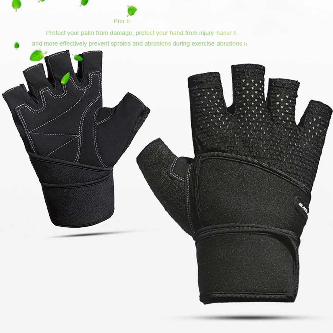 2018 Body Building Training Brand Fitness Gloves Sports Equipment Weight lifting Workout Exercise Luvas breathable Wrist Wrap