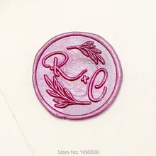 Индивидуальные инициалы печать воска, инициалы воска свадебного приглашения печать, персонализировать Начальная восковая печать, обволакивает печать