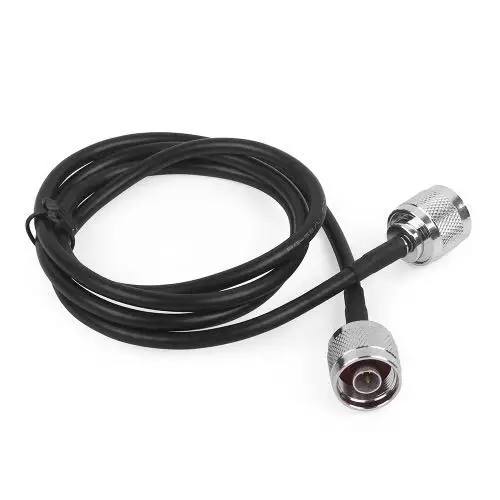 1 Meters Black RG6 Coaxial Cable N Male to N Male Connector Low Loss Coax Antenna Cable for 2G/3G/4G Cell Phone Signal Booster