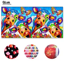 

5d Diy Diamond Painting Full Square New Arrival Diamond Embroidery Animals Diamond Painting Cartoon Cattle Cross Stitch Decor
