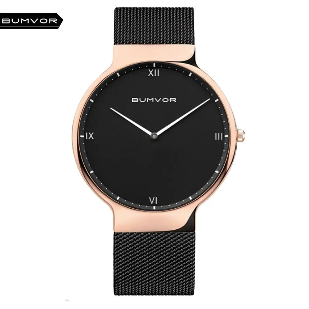 

BUMVOR Newest Fashion Analog Quartz Wrist Watch Luxury Stainless Steel Men Relogio Masculino Casual Male Clock Wristwatch