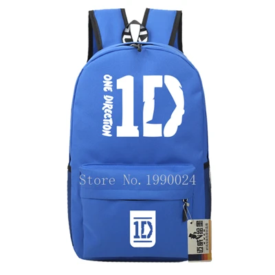 Подростковые Сумки One Direction 1D для мальчиков и девочек, Мультяшные рюкзаки, Детские рюкзаки из ткани Оксфорд, Детские рюкзаки, дорожные сумки, Mochila Feminina - Цвет: Style 3