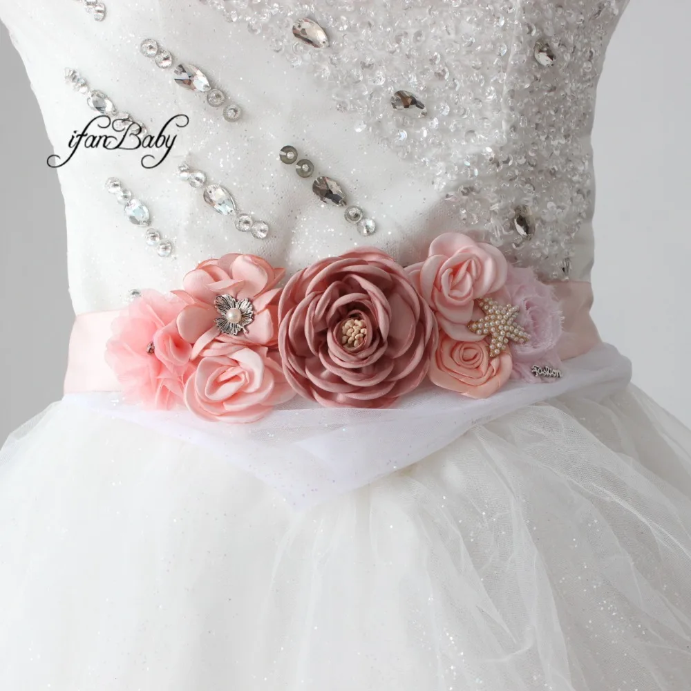 Women Flower sash belt  (2)