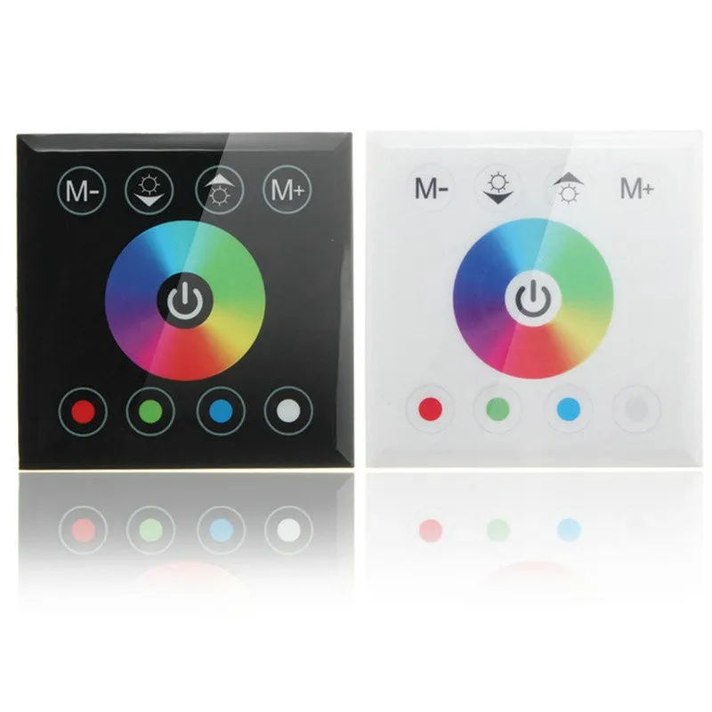 

RGBW Panel Digital Touch Screen Dimmer Controller for LED Strip or Home Wall Light