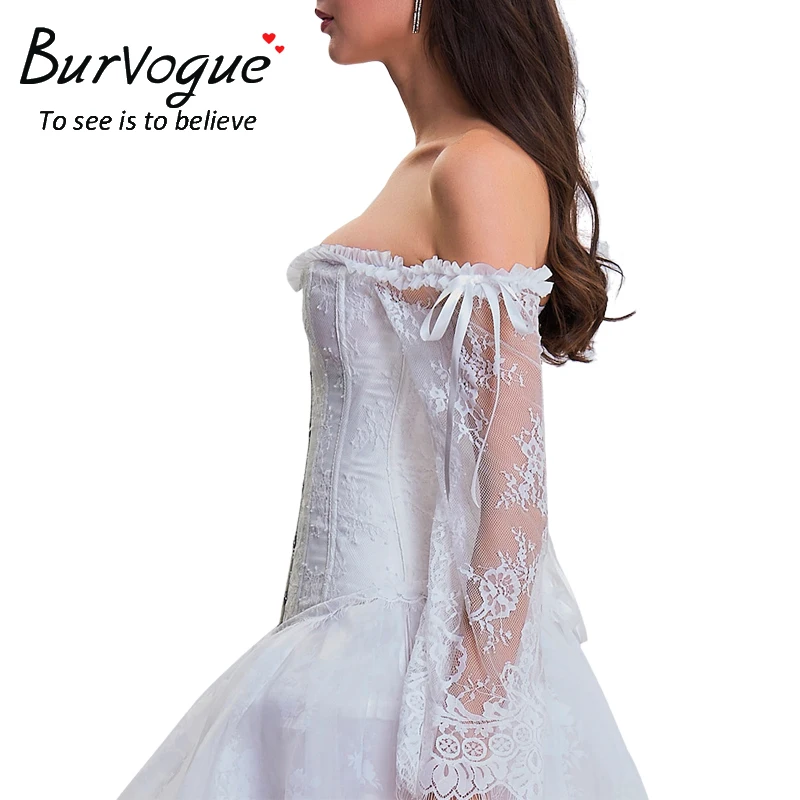 Burvogue, сексуальный цветочный кружевной корсет в стиле стимпанк, парчовый корсет, винтажный женский атласный корсет и бюстье, топы, готический костюм на Хэллоуин