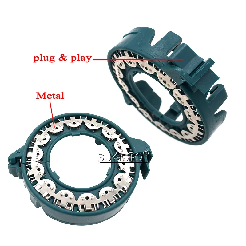 SUKIOTO 10-100PCS Xenon d1s d2s xenon adapter holder clips retainer ring for hid bulb car headlight D3S D4S D1R D2R 4300K-8000K (5)