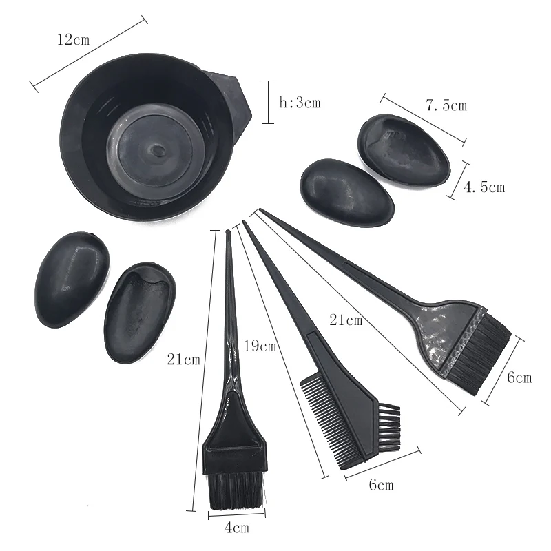 Портативный 1 комплект 5 шт. Новый парикмахерского салона волос Цвет кисти, миска комбо краситель скребок комплект