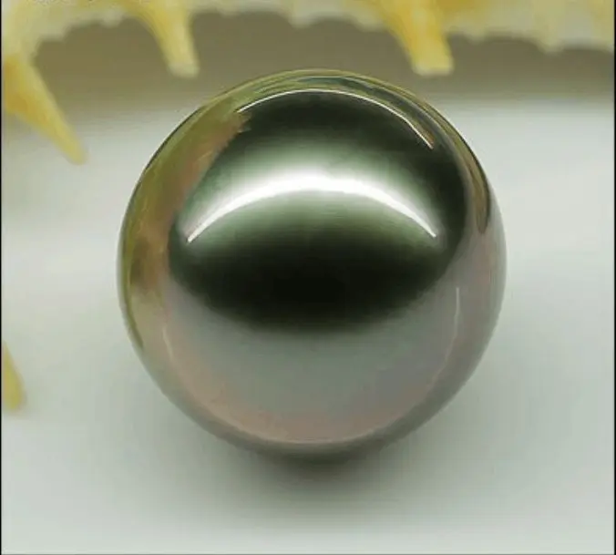 

FREE SHIPPING>>>@@ HUGE TAHITIAN GENUINE ROUND BLACK REDISH SURFACE TONE LOOSE PEARL UNDRILLED