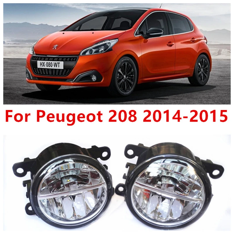 

For Peugeot 208 2014-2015 10W Fog Light LED DRL Daytime Running Lights Car Styling lamps