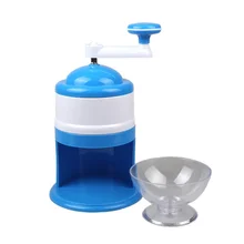 Бытовые измельчители Льда бритвы портативный синий белый ручной стиль снег ручной дробления льда машина