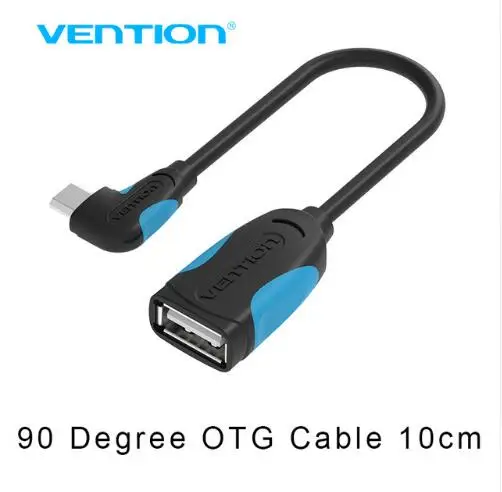 Vention Micro USB OTG кабель адаптер для Xiaomi Redmi Note 5 Micro USB разъем для samsung S6 планшет Android USB2.0 OTG адаптер - Цвет: VAS-A07-B010-T