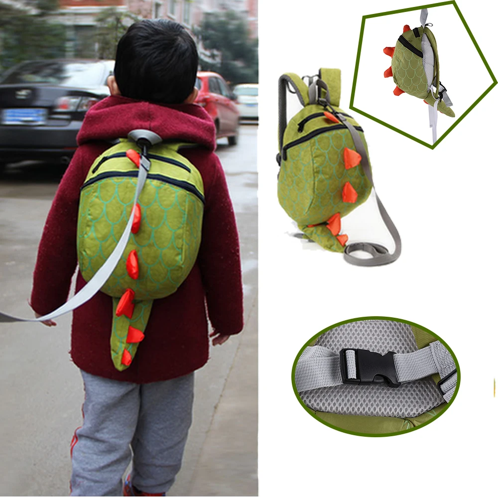 Cute Dinosaur Baby Safety Harness Backpack Toddler Anti lost Bag