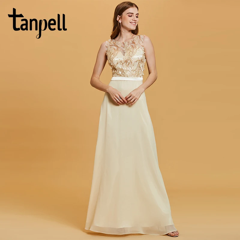 Tanpell вечернее платье с блестками, цветы Нарцисса, без рукавов, ТРАПЕЦИЕВИДНОЕ, длина до пола, платья для женщин, длинное вечернее платье для выпускного вечера