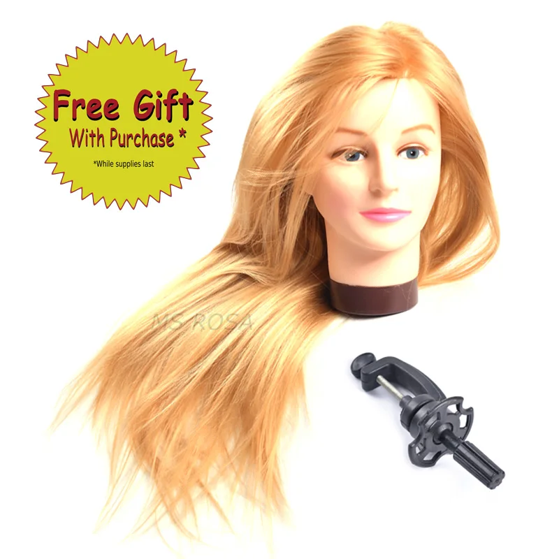 Цветная голова манекена для тренировок женская голова для волос кукла 22 дюйма манекен голова куклы парик длинные прямые волосы стиль