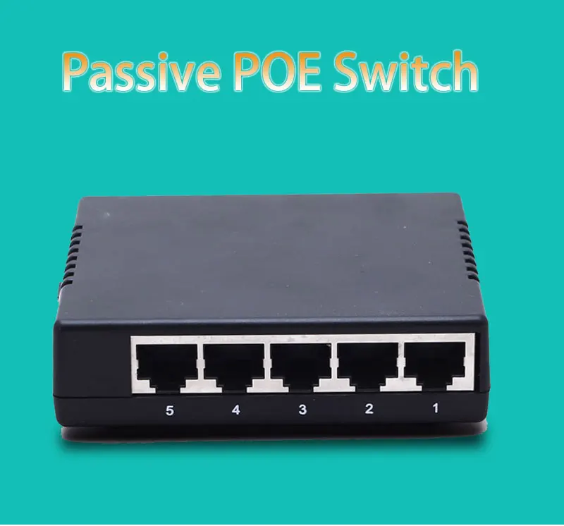 ANDDEAR-Z1 пассивный 5 Порты и разъёмы Poe коммутатор 12 V 4/5 + 7/8-ethernet 10/100 Мбит/с коммутатор poe 4 Порты и разъёмы питания для камеры видеонаблюдения