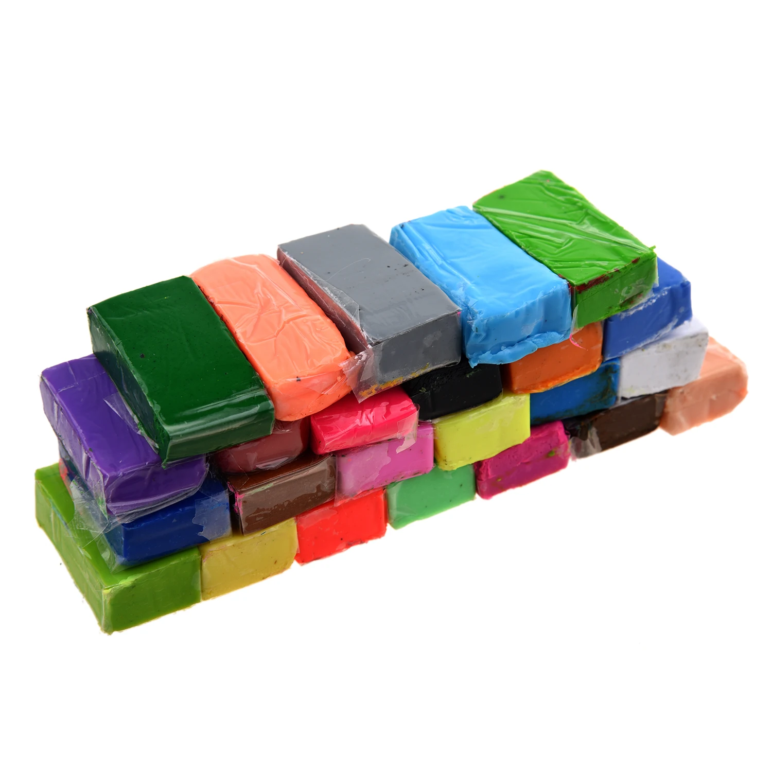 

Mixed Colour 24 Soft Sculpey Oven Bake Polymer Clay Modelling Moulding Block