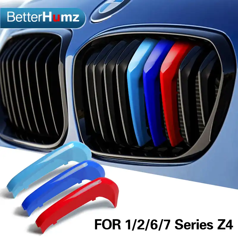 Car Front Grille Logo Emblem Badge,For B M W E46 E90 F20 E60 E39 F10 X1 X3 X4 X5 X6 X7,Auto Head Decoration Refit Bumper Grille Decoration Accessories