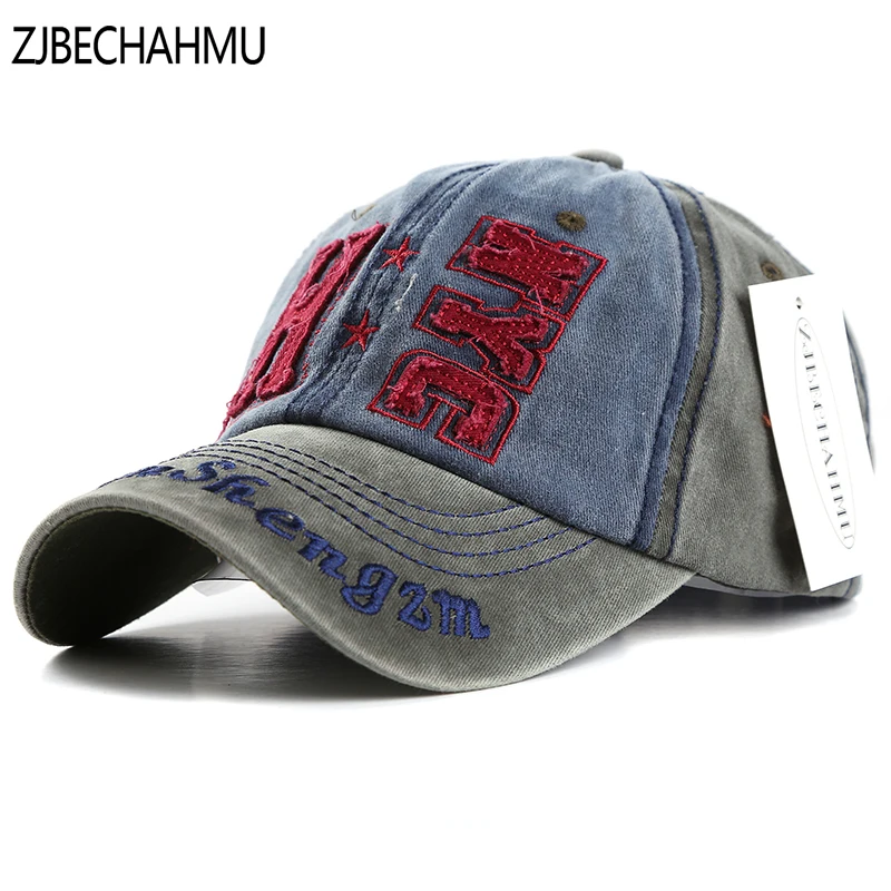 

ZJBECHAHMU Hats Spring Letter Cotton Baseball Caps for Men Women Snapback Hat Summer Adjustable Solid Cap Hip Hop Fitted Cap Hat