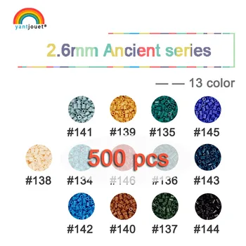 

2.6mm yant jouet Ancient Series Beads 500pcs 15colors kids hama beads perler beads diy Puzzles high quality Handmade gift toy