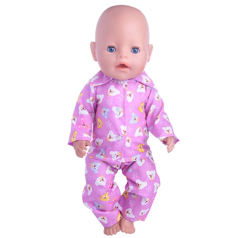 Женские пижамы с принтом для Америки 43 см аксессуары кукол|dolls accessories|baby bornaccessories