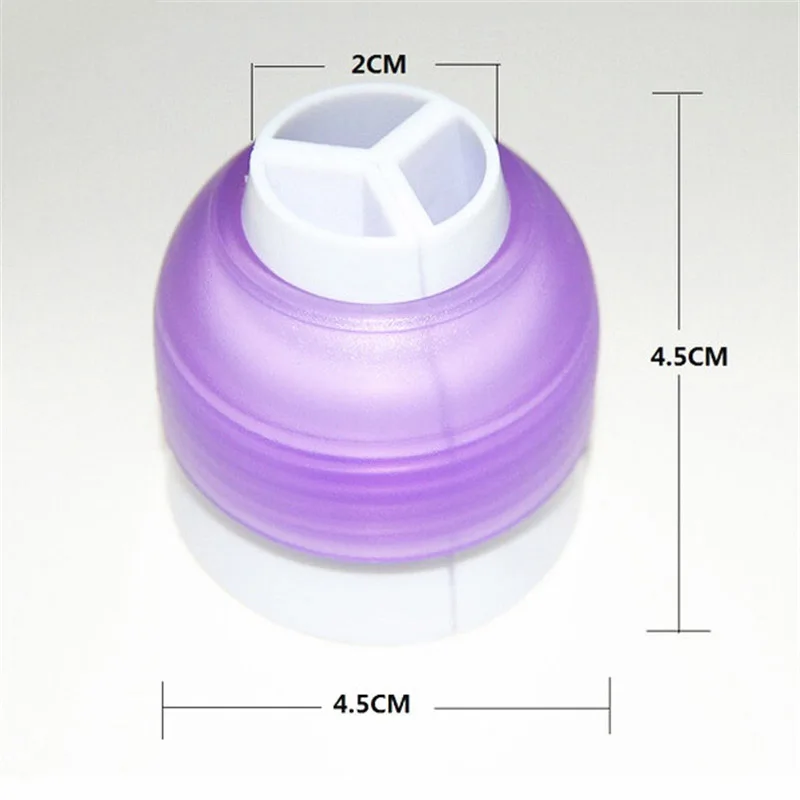 Обледенение трубопроводов мешок сопло конвертер микс 3 цвета Соединительный прибор для кондитерского крема 3 отверстия инструменты для украшения торта для кексов, помадки для печенья CT2094