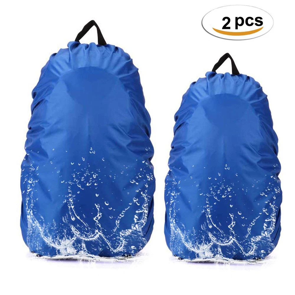 

2 Pcs/set 35L / 45L Backpack cover Adjustable Waterproof Dustproof Backpack Rain Cover Portable Ultralight outdoor Raincover