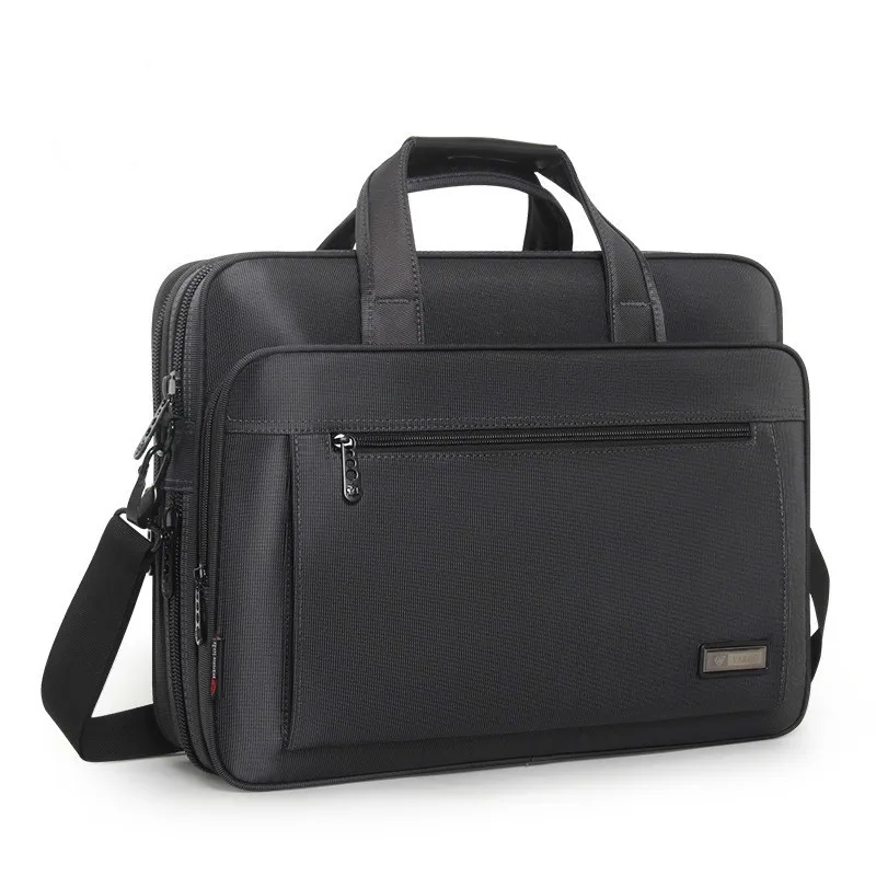 

Large Capacity Gray Briefcase For Men 15.6 Inch Laptop Handbag Man's Business Oxford Computer Bag Male Messenger Bag Maletas Sac