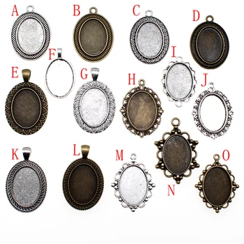 

1 Piece 18x25mm Oval Glass Cabochon Base Setting Pendant Base For Jewelry DIY Making Beads For Jewelry Material