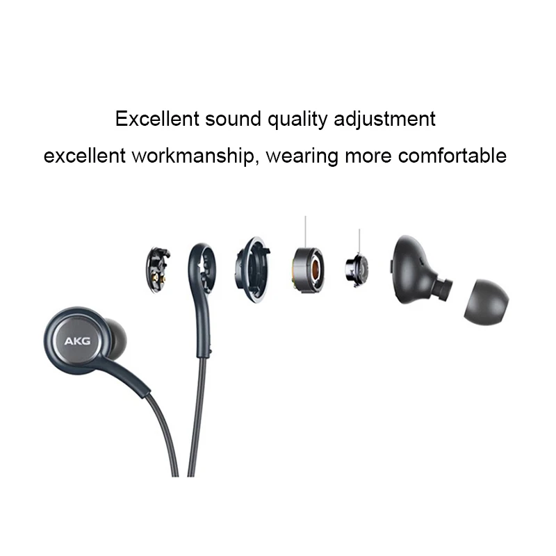 Наушники samsung AKG IG955 оптом 5 10 20 50 шт. 3 мм наушники вкладыши с микрофоном проводная