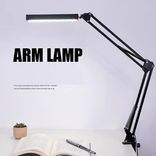 New Long Arm Desk Lamp Clip Office Led Desk Lamp Eye-protected Long Life Book Lamp For Bedroom Led Light Dimming Brightness