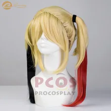 Бэтмен: рыцарь Аркхэм Харли Куинн Косплей цветной парик mp003131