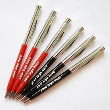 60 шт./лот Роскошные шариковые ручки ролика с синим, черные чернила заправки индивидуальные рекламные подарок для компании