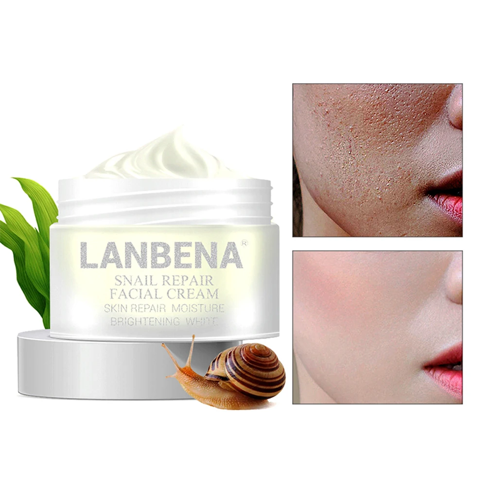 LANBENA Snail Essence Repaire Face Cream Whitening Facial Cream Day Cream Anti Wrinkle Anti Aging Acne Treatment cream