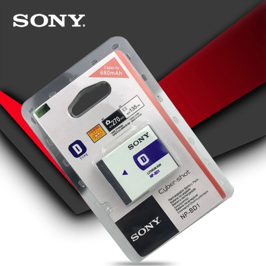 Оригинальная фотовспышка Sony NP BD1 FD1 аккумулятор для фотоаппарата DSC T300 TX1 T900 T700 T500