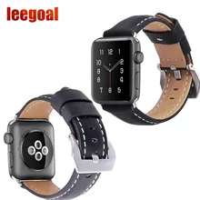 Ремень из натуральной кожи для iwatch дыхание прочный ремень 38 мм/42 мм замена ремешок для Apple Watch Series 3 /2/1 Sport Edition