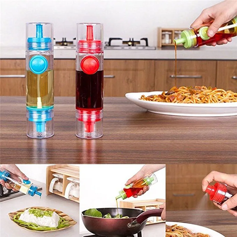 

Portable Olive Oil Pourer Vinegar Dispenser Sprayer Bottle Dual Function Barbecue Marinade Spray Oil Pourer Dispensing Bottle