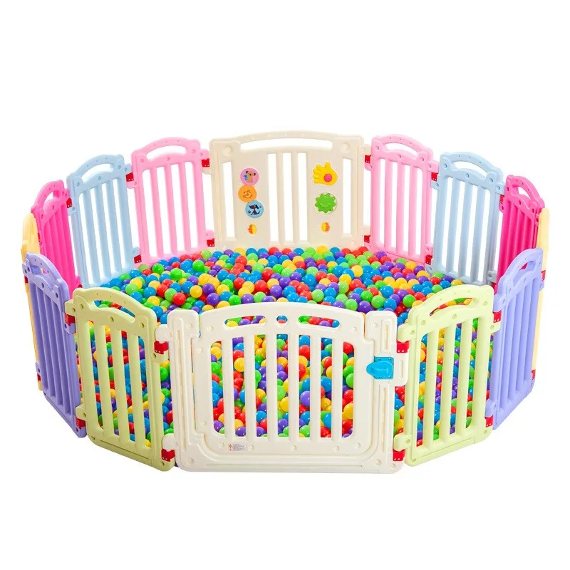 

Hot Safe Baby Playpens Baby Toddler Learning Walking Activity Protection Fence Kids Child Play Fence Can Mix Colors