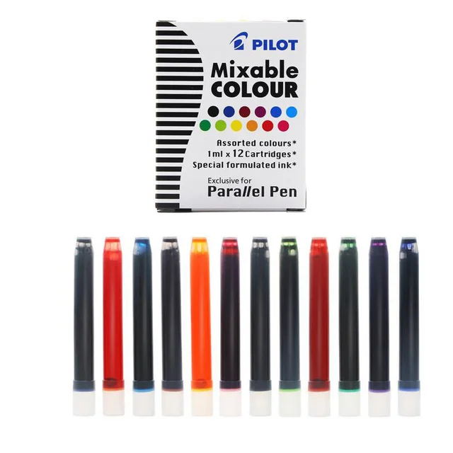 Pilot Parallel Pens 1.5/2.4/3.8/6.0mm Tips Duckbill Fountain Pen  Calligraphy Pens Writing Artistic Font, Animation Design