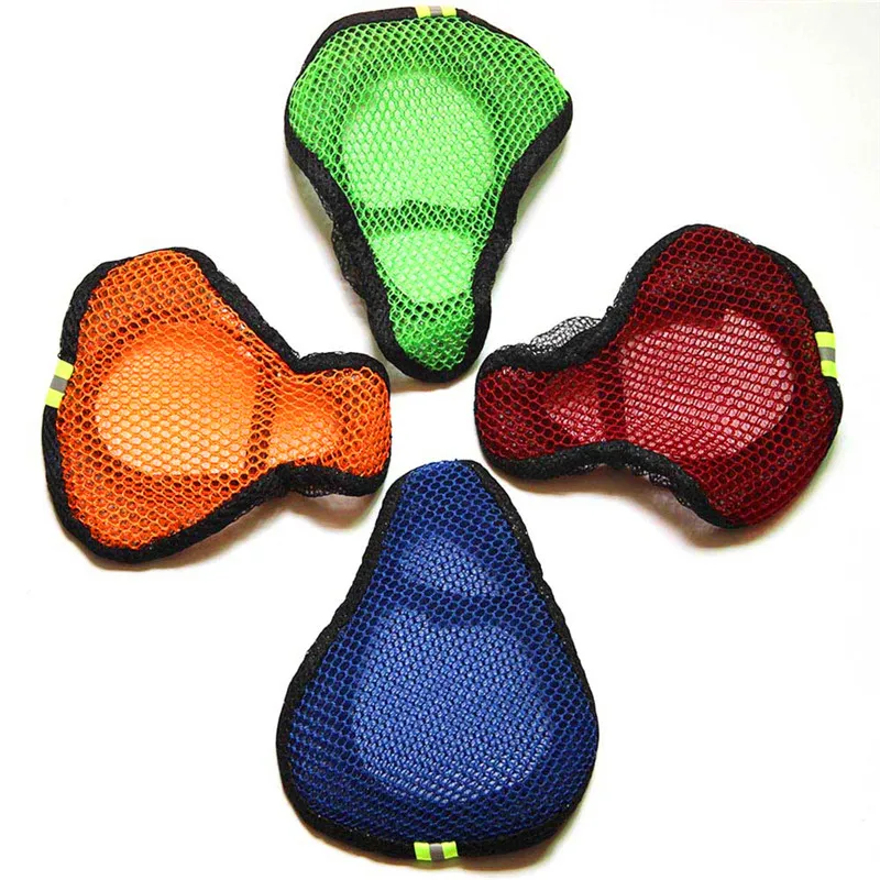 

Seat Cover Breathable Mesh Saddle Soft Elastic For Bike MTB Bicycle Cycling Screen Cloth Orange