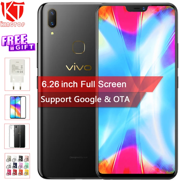 Best Offers Original VIVO Y85 Mobile Phone 6.26 inch Full Screen 4GB RAM 64GB ROM  Octa core Face Wake 2280*1080P Dual Camera 4G Play Store