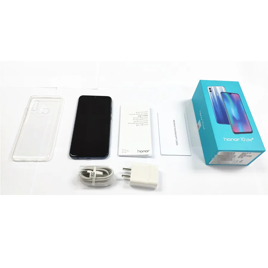 Honor 10 Lite 4G Android 9 0 6 21 &quotFHD 2340X1080 двойной шрифт задняя камера 24MP 3 Гб 64 отпечаток
