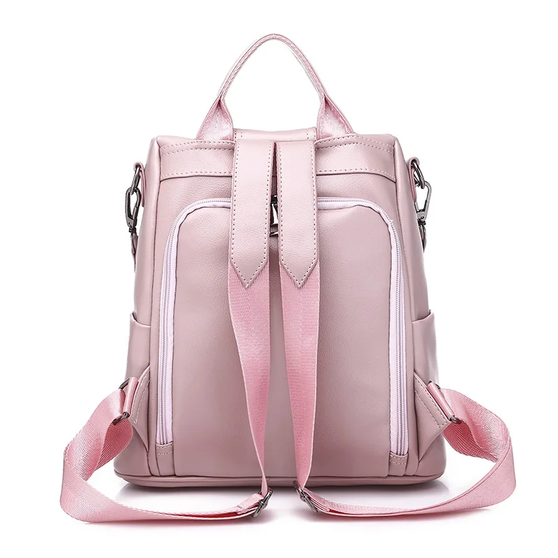 Женский рюкзак для отдыха из высококачественной кожи, женские сумки на плечо с защитой от кражи, милые школьные сумки для девочек, женский рюкзак для путешествий