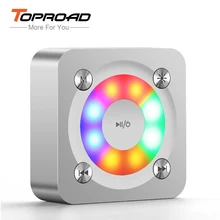 TOPROAD HIFI Bluetooth Динамик Портативный Мини светодиодный вспышка Динамик s супер бас музыкальная резонаторная коробка caixa de сом с микрофоном TF для телефона PC