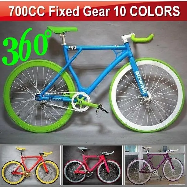 700c Complete Fixed Gear Bike,53cm Frame, 6061 Aluminium Alloy,360