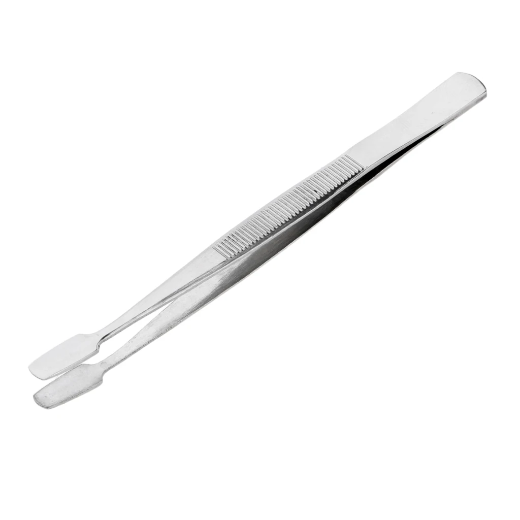 Stainless Steel Tweezer for Eyelash Extension Precision Lash Adhesive Makeup Applicator Tool