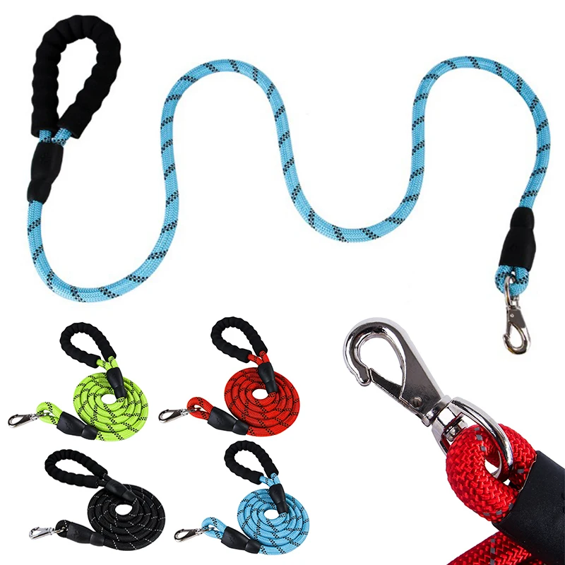 

High Quality Dog Leashes Strong Nylon Weave Rope Door Colorful Pet Style Design Cats Use Dog Accessories Free Shipping 4 Color