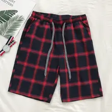 Для мужчин Шорты Мода Досуг клетчатые шорты Пляжные шорты Для мужчин s Повседневное Camo решетки Шорты высокое качество низкая цена Размеры S-3XL